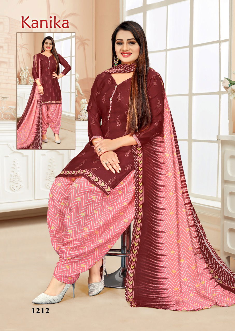 Amit Kanika 12 Latest Ready Made Cotton Printed Regular Wear Cotton Dress